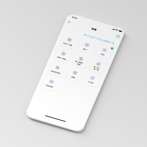予防・ウェルネス:体質のカテゴリ